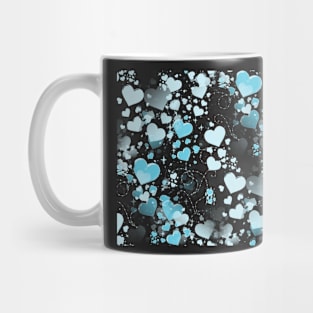 Hearts - Blue Mug